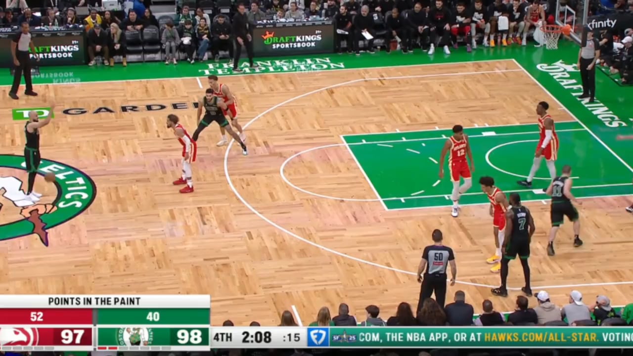 Celtics targeting Trae Young at the end of regulation, Hawks gameplanning around it with scram switches + hitting the switch + great rotations