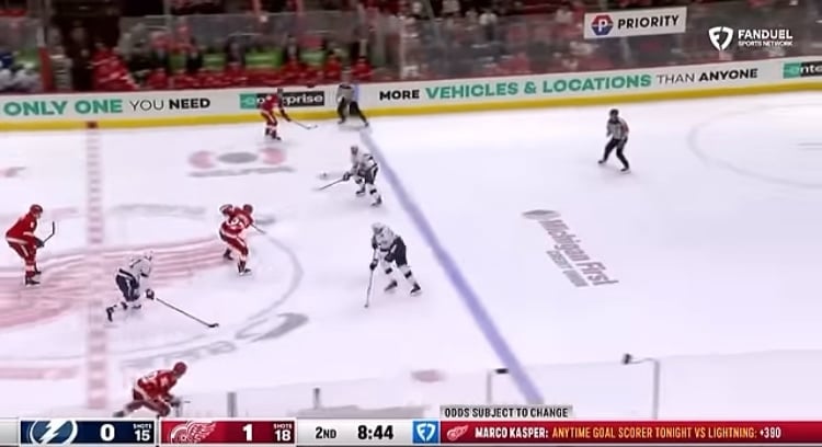 Hit on Compher that earned a hearing for Emil Lilleberg