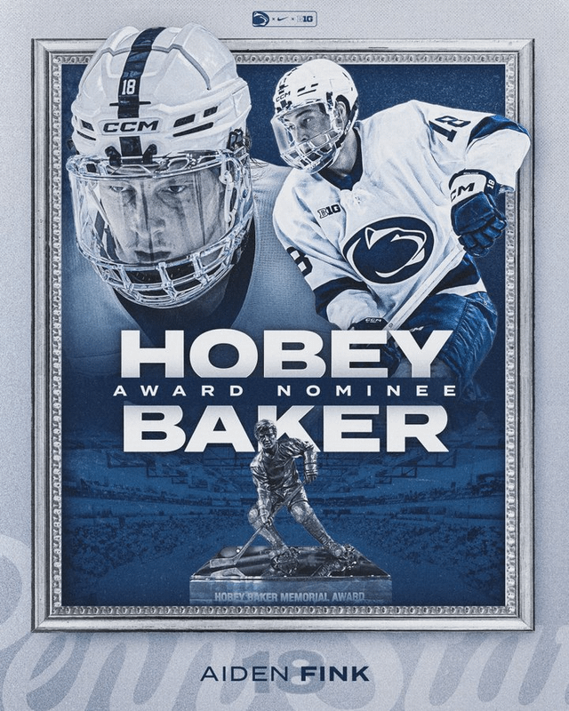 Aiden Fink and Cole O'Hara are both Hobey Baker award nominees