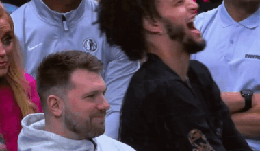 Luka and DLive laughing after the game! 😭