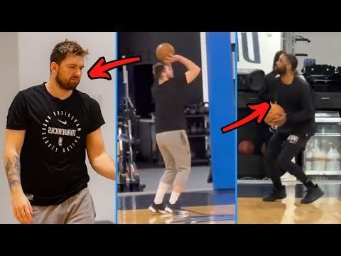 Luka Doncic, Kyrie Irving and the rest of the Mavs got some reps in yesterday.