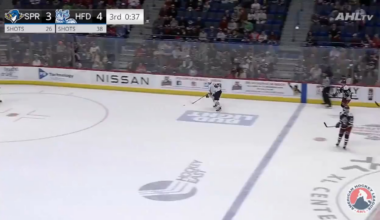 In honor of Spicy Pork getting called up, here is the goalie goal he scored in April of last year to clench a playoff spot for the Wolf Pack