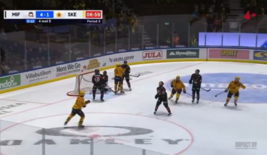 Axel Sandin Pellikka(1st round’23) scores his second goal of the night for Skellefteå