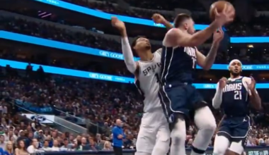 Luka no-look pass over Wembanyama to PJ