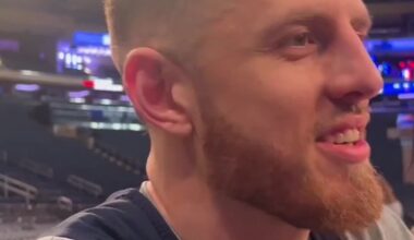 Isaiah Hartenstein tells @ianbegley that his favorite memory as a Knick was his offensive rebound and Donte DiVincenzo's game-winning three against the Sixers in Game 2 of last year's first round series