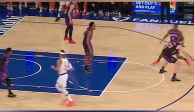 Brunson with an interesting technique to score on Quickley last night