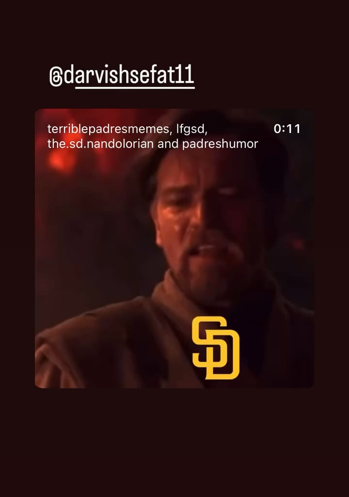 Darvish’s son puts this on his story and tags his Dad