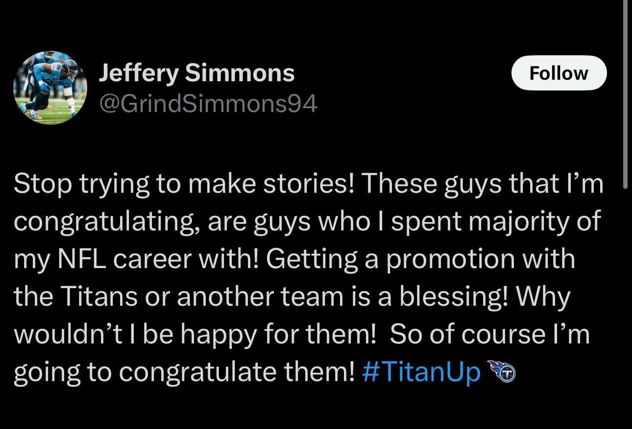 Seems Jeffery Simmons is here to stay