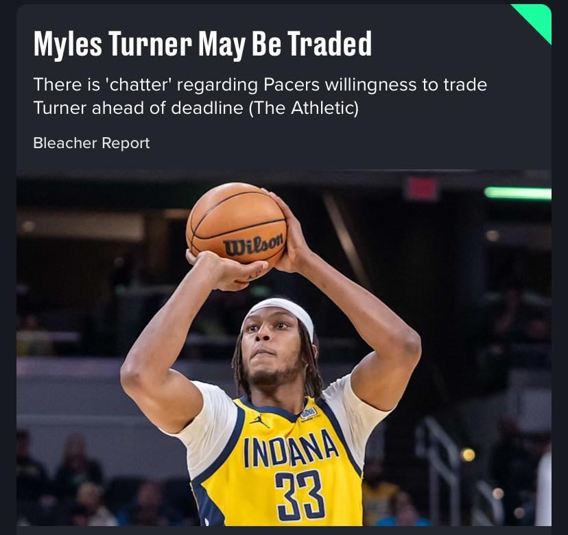 Mandatory Myles Turner Contract Year Article