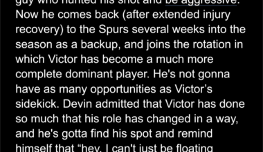 Devin Vassell is going through adjustments to play alongside 2nd yr Victor Wembanyama