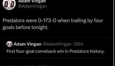 It’s actually very in character for us to break this streak tonight