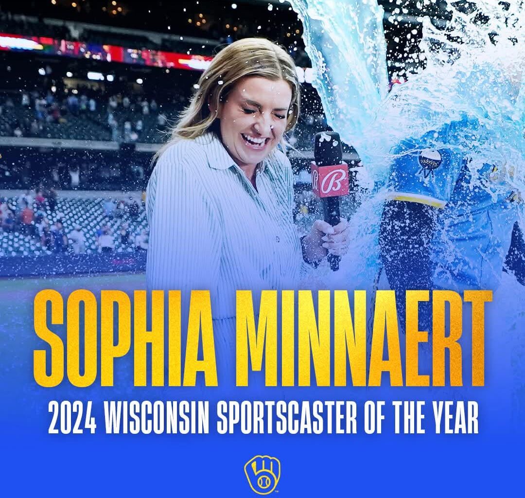 Sophia Minnaert - 2024 Wisconsin Sportscaster of the year.