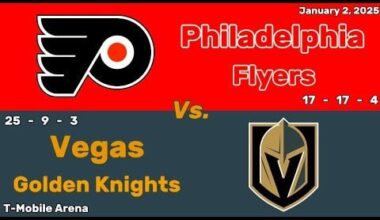 Philadelphia Flyers vs Vegas Golden Knights | January 2, 2025 | All Goals
