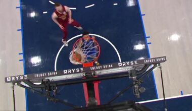 [Highlight] Caris LeVert hits insane circus shot and-one and he cannot believe what he just did