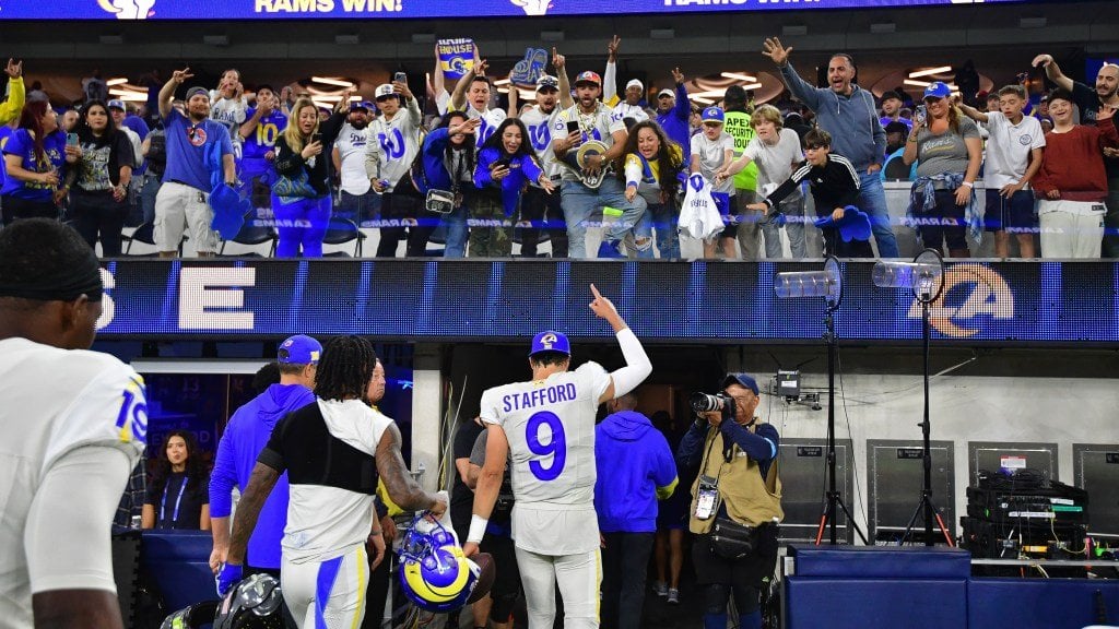 Crowd projection shows Rams will have major home-field advantage vs. Vikings. 90%!!!