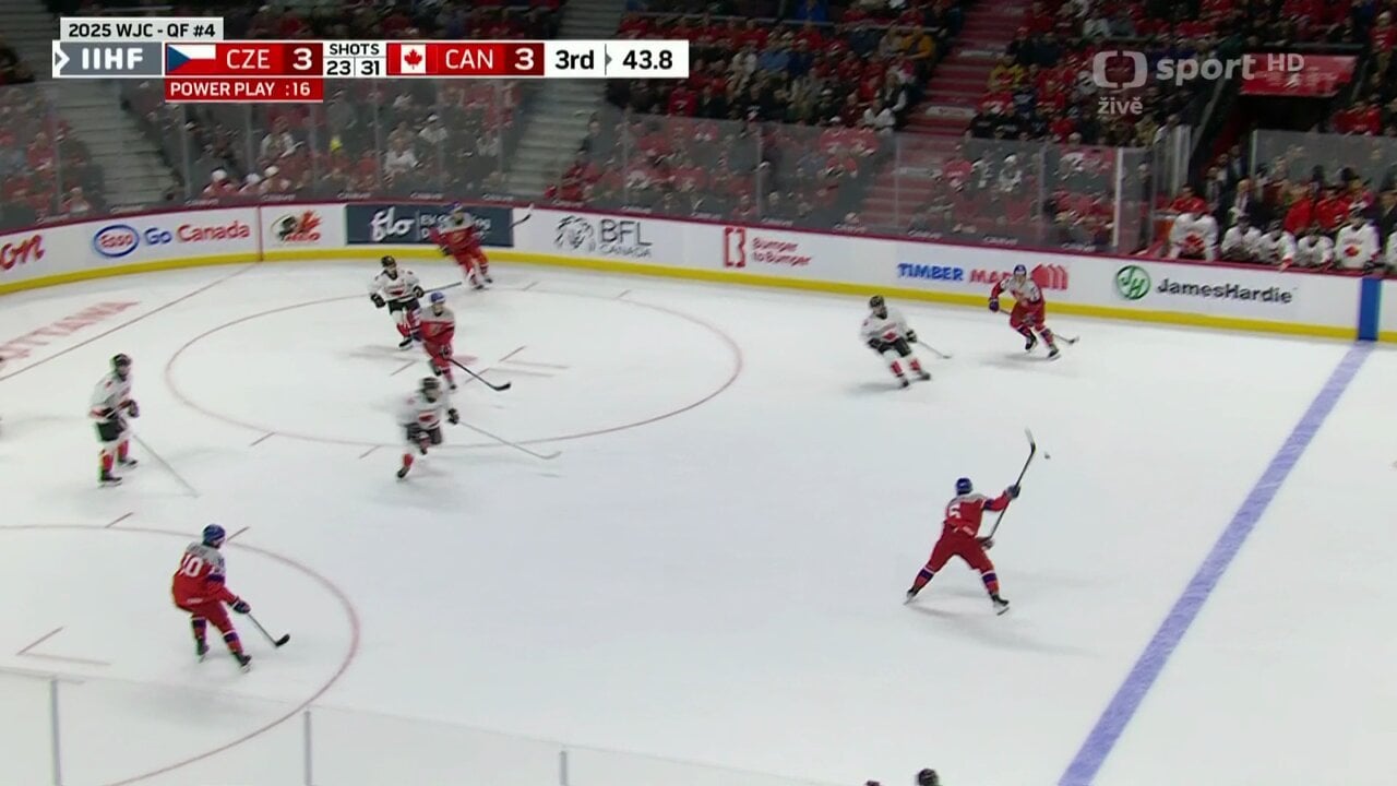 Blues prospect Jecho scores the game winning goal against Canada