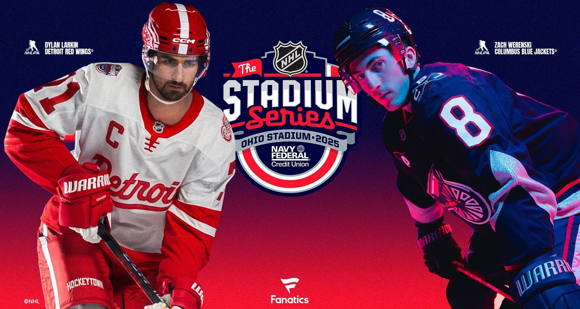 The @Fanatics jerseys are out for this season's Stadium Series #CBJ  #LGRW 