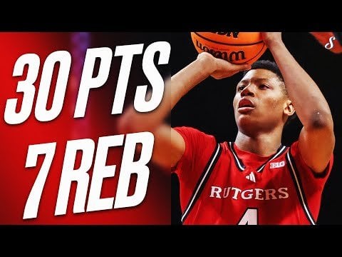 Ace Bailey's 30-PT, 7 Reb, 0 Ast Performance At Penn State | 1.20.2025