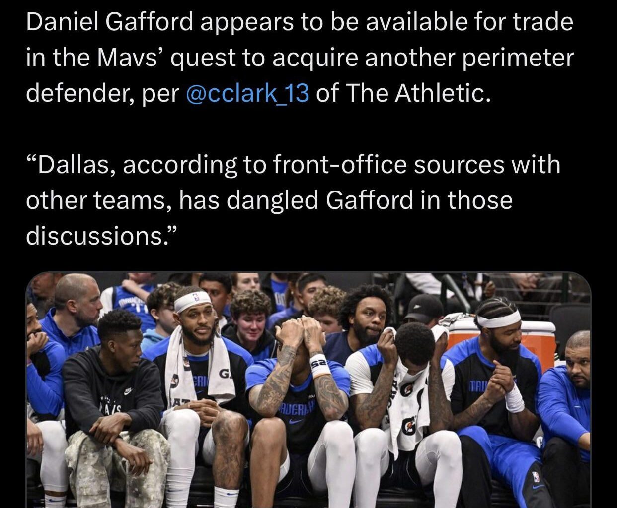 Gafford might be available, should Memphis be taking a look?