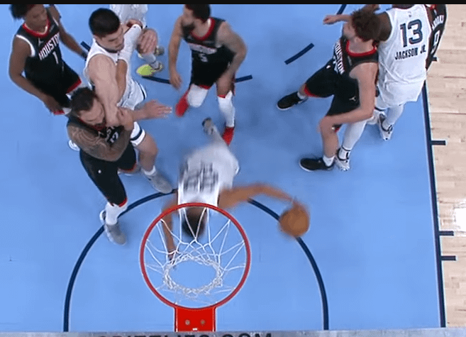 Edey/Adams box-out. Edey is gonna be the Mountain in his prime