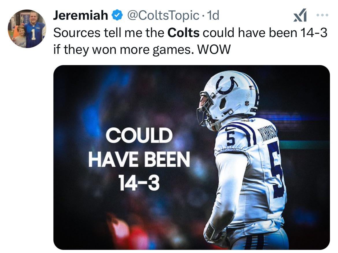 Yep, if they just would’ve won six more games. 😝