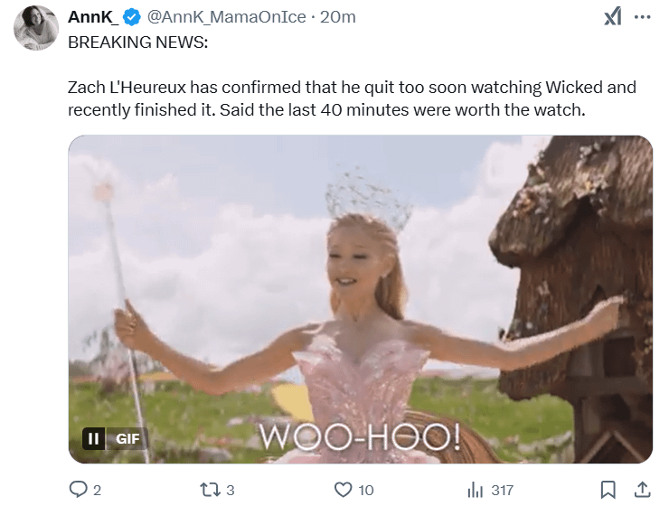 Happy has re-evaluated his stance on Wicked