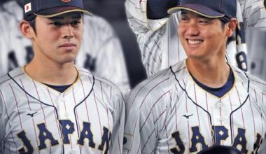 Shohei Ohtani, Yoshinobu Yamamoto and Roki Sasaki
Reunited