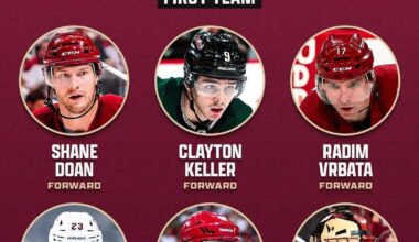 The NHL has posted the Arizona Coyotes Quarter Century Team