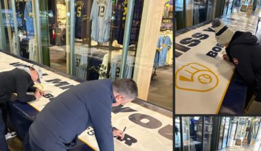 Tribute Banner @ Brewers Team Store