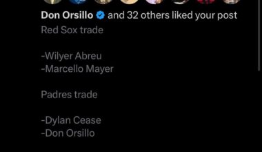 This hypothetical trade post Don Orsillo liked😤