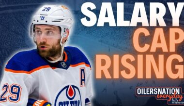 How does the NHL salary cap increase affect the Edmonton Oilers?