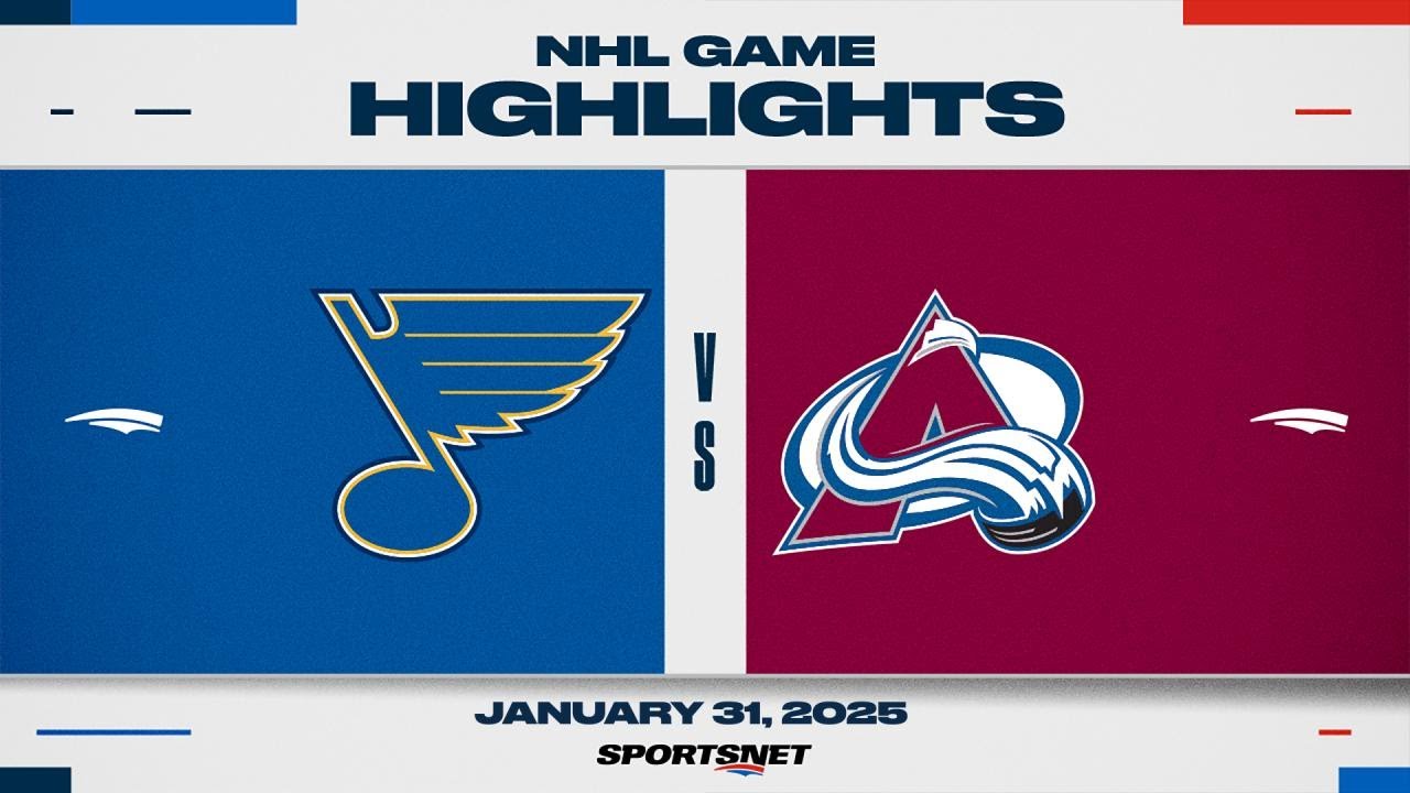 NHL Highlights | Blues vs. Avalanche - January 31, 2025