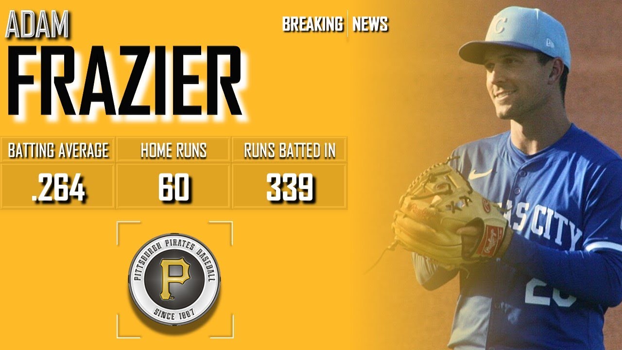 𝐁𝐑𝐄𝐀𝐊𝐈𝐍𝐆 𝐍𝐄𝐖𝐒: Pittsburgh Pirates Sign Former All-Star Adam Frazier To Deal | 2024 MLB Offseason