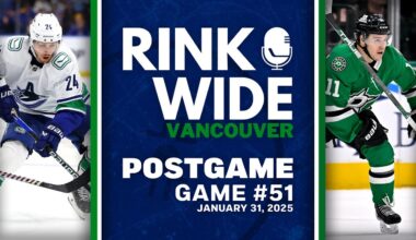 RINK WIDE POST-GAME: Vancouver Canucks at Dallas Stars | Game 51 - Jan. 31, 2025