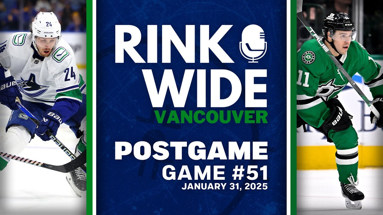 RINK WIDE POST-GAME: Vancouver Canucks at Dallas Stars | Game 51 - Jan. 31, 2025