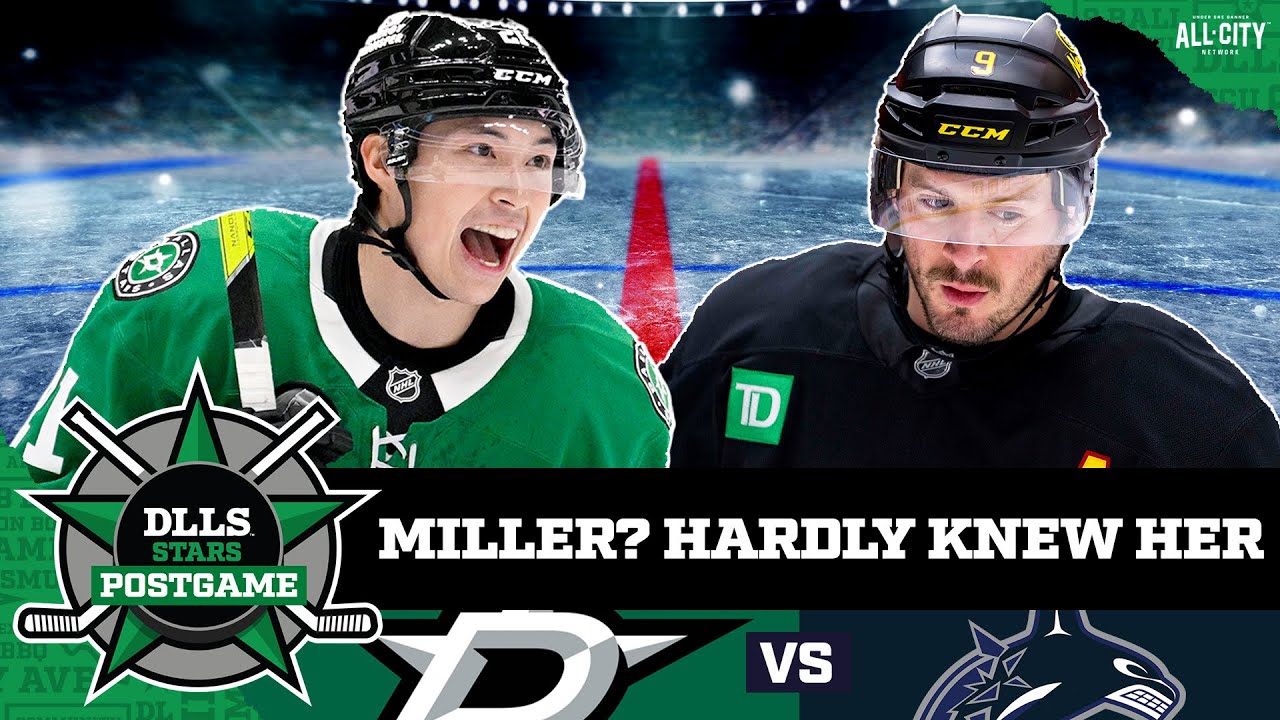 JT Miller-less Canucks outpaced by Hintz, Robertson, Dallas Stars | STARS POSTGAME