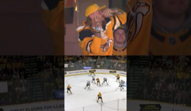 George Kittle with the assist of the century! #smashville #hockey #nashvillepredators #nhl