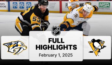 NHL Highlights | Predators vs. Penguins - February 01, 2025