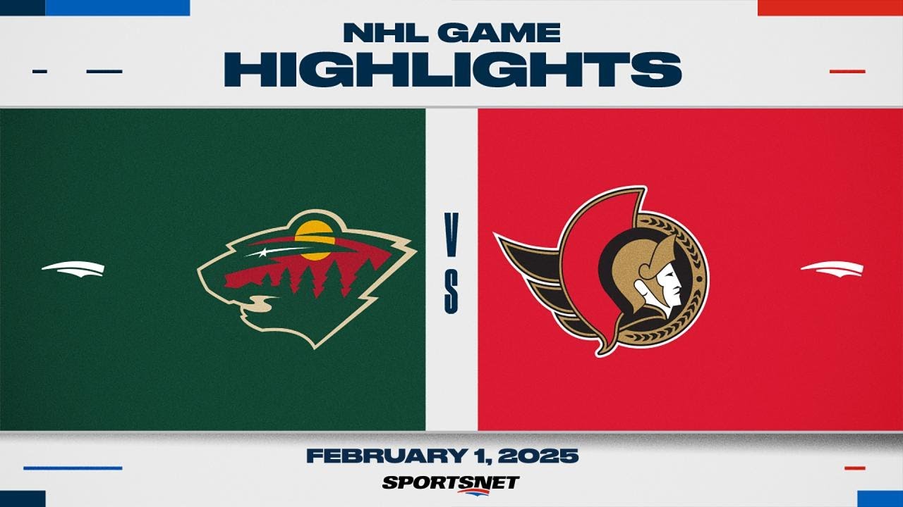 NHL Highlights | Wild vs. Senators - February 1, 2025
