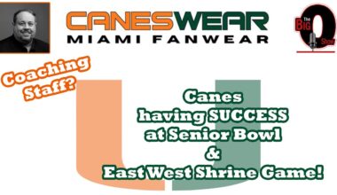 Big O and Manny Navarro discuss Miami Hurricanes Shining at Senior Bowl and East / West Shrine Bowl!
