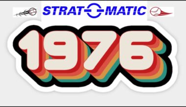 Stratomatic Baseball Card & Dice - 1976 Bicentennial Tournament Rangers vs Angels Game 3