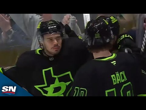 Stars' Logan Stankoven Caps Chaotic Sequence With One-Timer vs. Blue Jackets