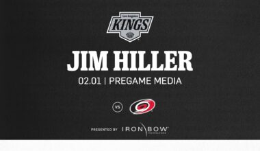 Head Coach Jim Hiller | 02.01 LA Kings face the Carolina Hurricanes