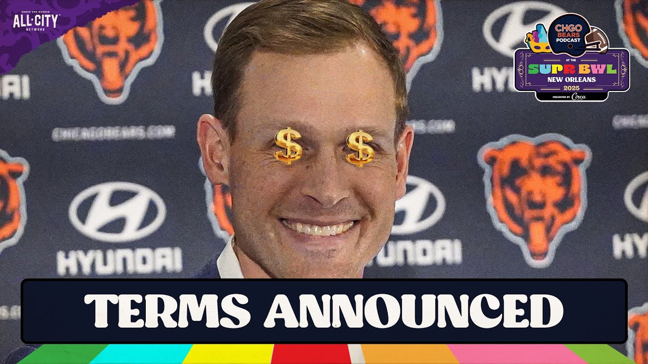 Ben Johnson contract terms REVEALED + LIVE from the Super Bowl | CHGO Bears Podcast