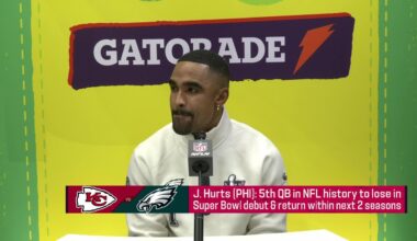Jalen Hurts discusses his mentality during Super Bowl LIX Opening Night