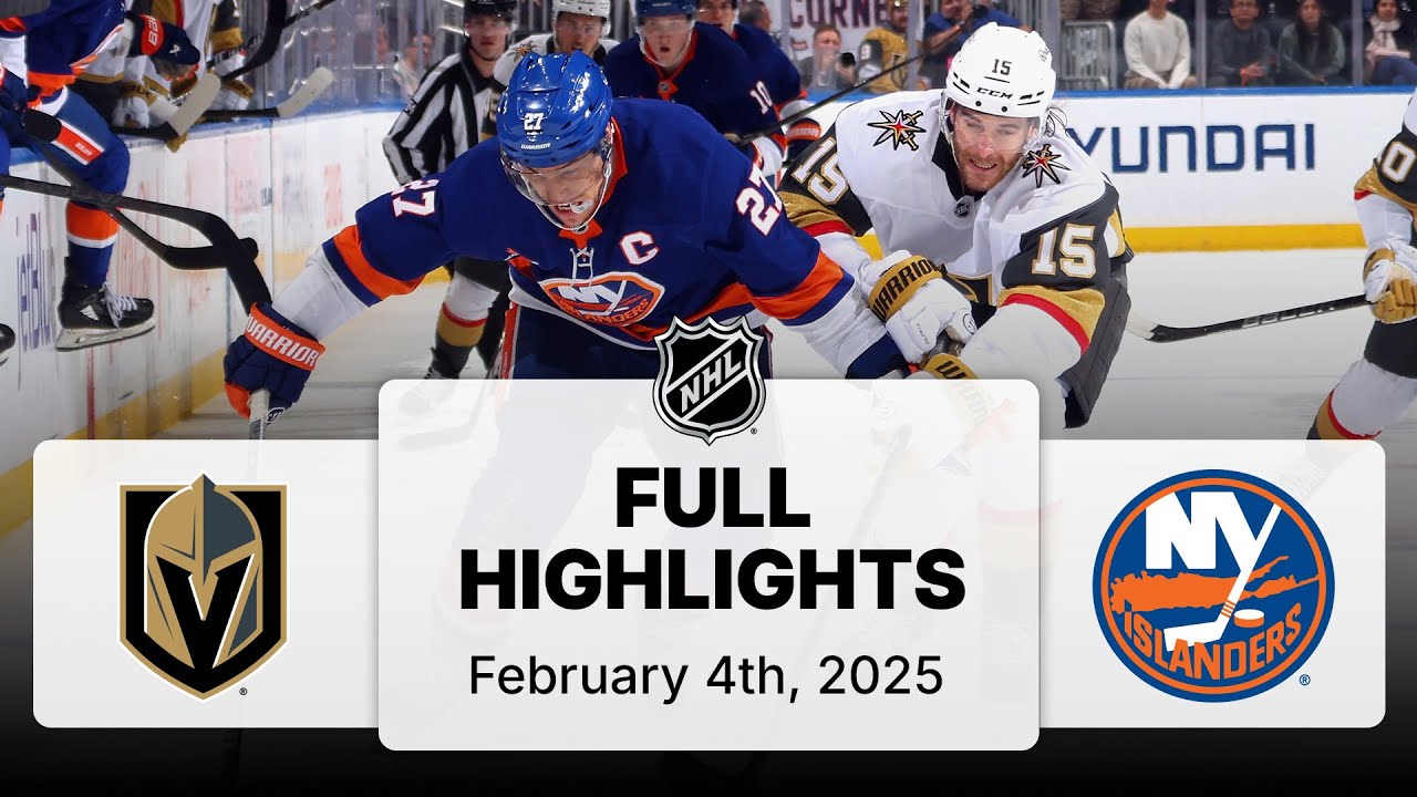 NHL Highlights | Golden Knights vs. Islanders | February 04, 2025