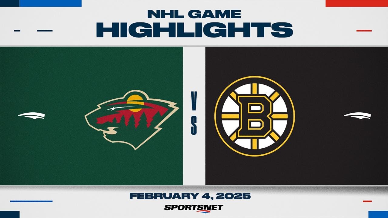 NHL Highlights | Bruins vs. Wild - February 4, 2025