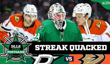 Gibson, Zegras Help Anaheim Ducks Halt Dallas Stars Winning Streak | DLLS STARS POSTGAME