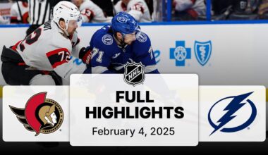 NHL Highlights | Senators vs. Lightning | February 04, 2025