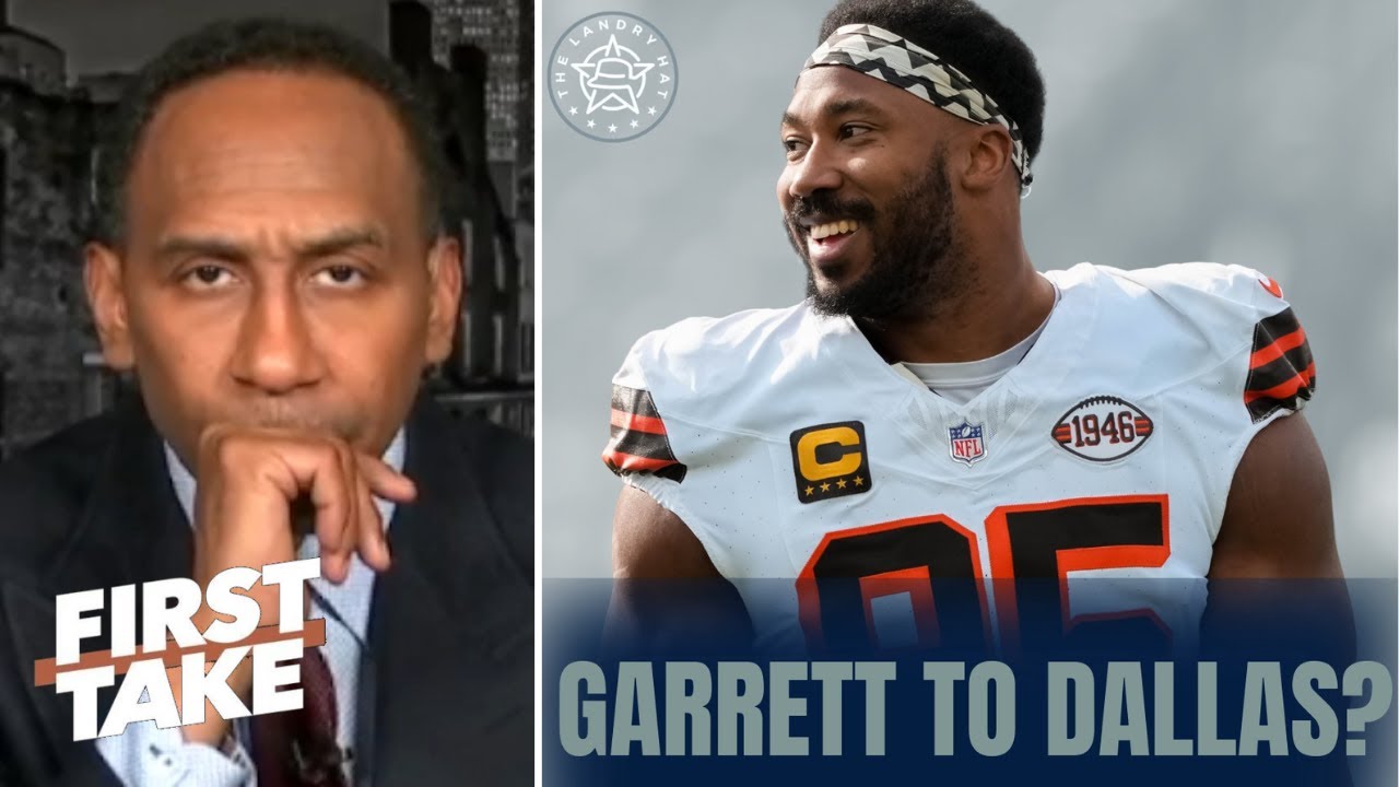 FIRST TAKE | "Blockbuster Trade to Dallas" - Stephen A. thinks Myles Garrett can land with Cowboys
